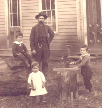 (Albion Welch and family at Nooksack)